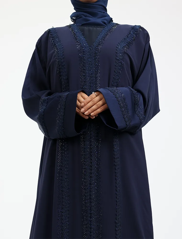 Navy Noora Abaya